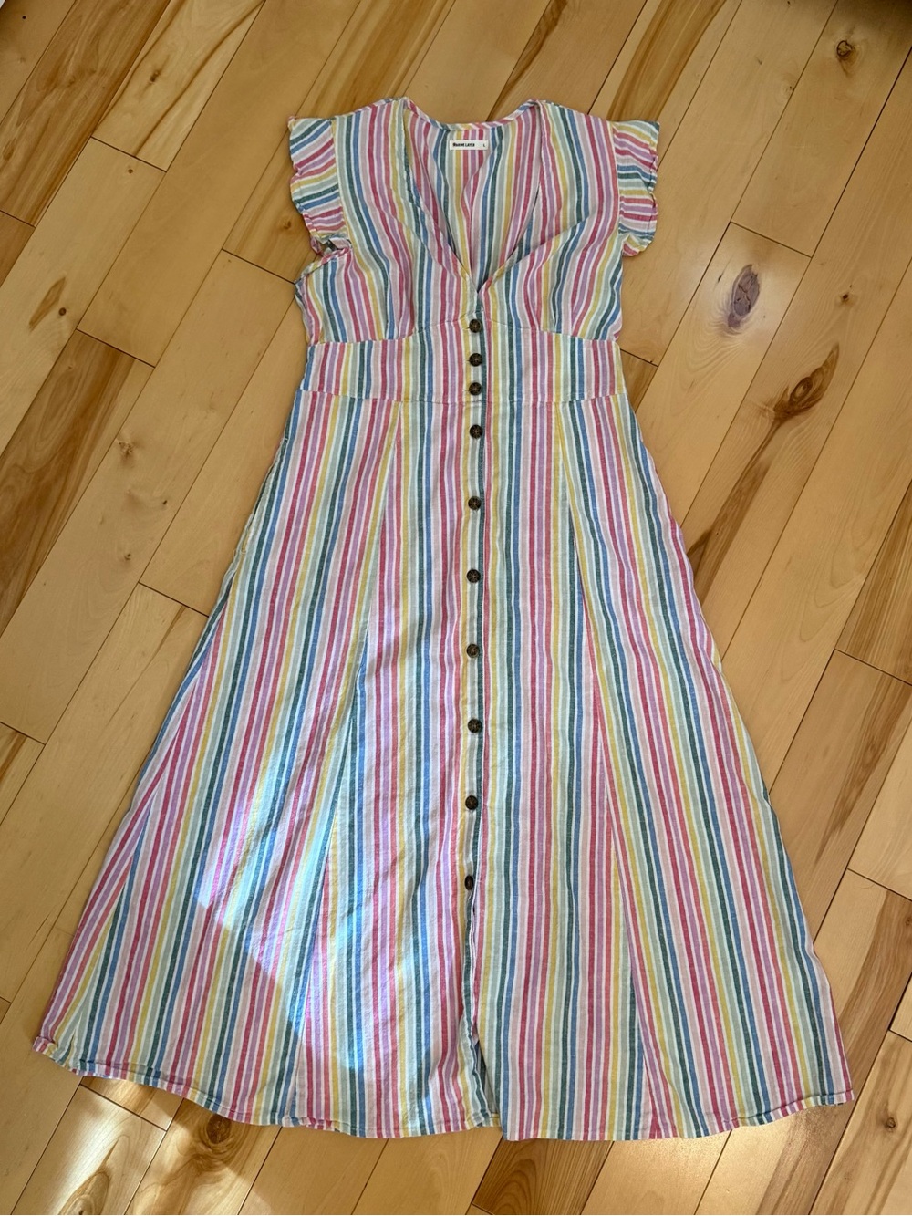 Marine Layer Women’s rainbow striped dress